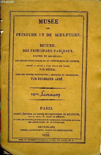 Muse de peinture et de sculpture, 165me Livraison : Saint Marc dlivre un esclave - Diane et ses Nymphes - Fabrique de Tapisseries - Adoration des Bergers - Vnus et l'amour - Le Port Neuf de Toulon.