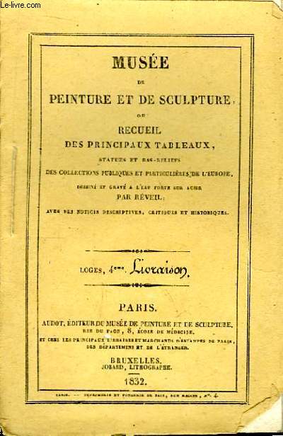 Muse de peinture et de sculpture, Loges, 4me Livraison