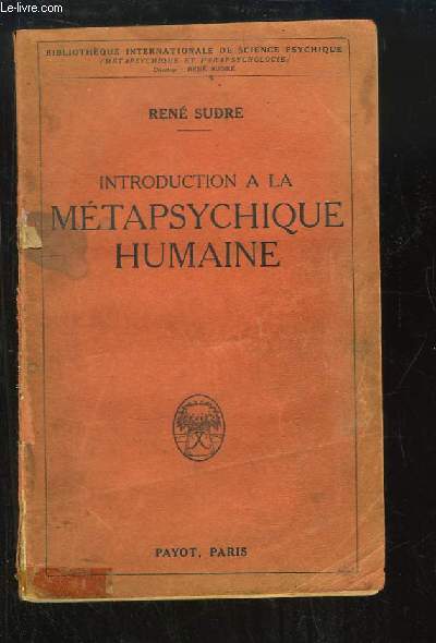 Introduction  la Mtapsychique Humaine.