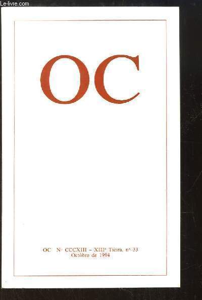Oc, revista de las letras e de la Pensada Occitanas, NCCCXIII - XIIIa Tira, n33
