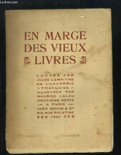 En marges des vieux livres