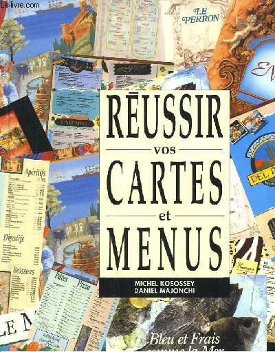 Russir vos cartes et menus.