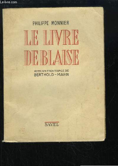 Le Livre de Blaise