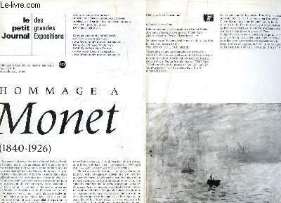 Le Petit Journal des Grandes Expositions, nouvelle srie N88 : Hommage  Monet (1840 - 1926)