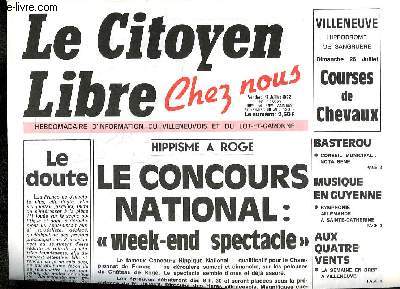 Le Citoyen Libre, Chez nous. N°2265 : Hippisme à Roge, le Concours National - Jazz, images du Festival 92 ...