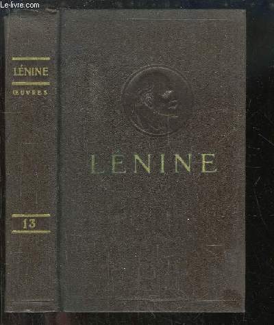 Oeuvres de V. Lnine. TOME 13 : Juin 1907 - Avril 1908