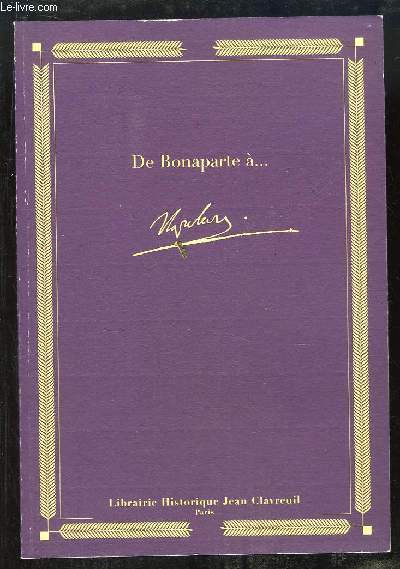 De Bonaparte  ... Napolon