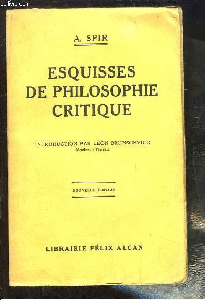 Esquisses de philosophie critique.