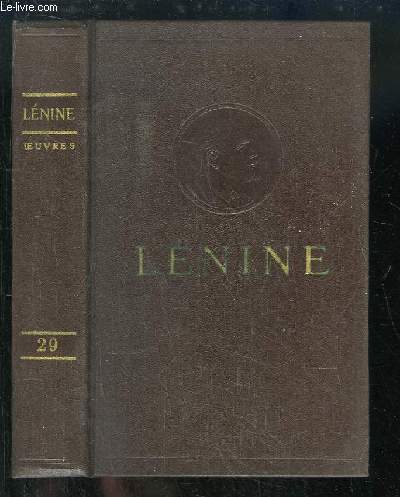Oeuvres de V. Lnine. TOME 29 : Mars - Aot 1919