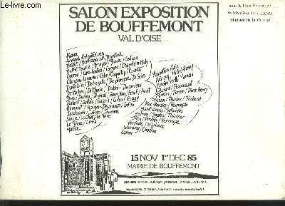 Salon Exposition de Bouffemont, Val d'Oise. 15 novembre au 1er dcembre 1985