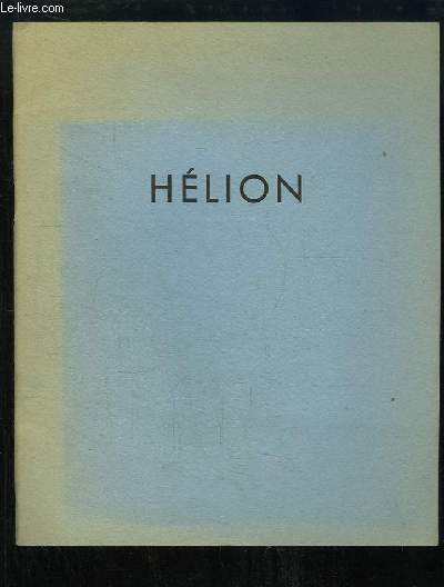 Hlion. Exposition du 27 avril au 10 juin 1974