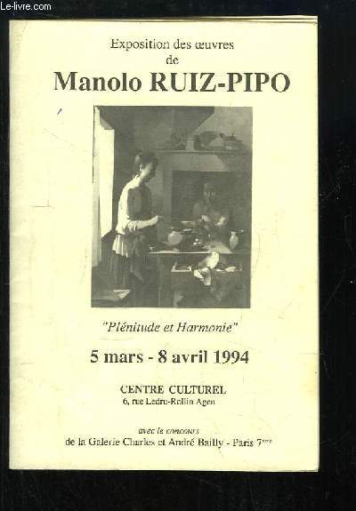 Exposition des oeuvres de Manolo Riuz-Pipo 