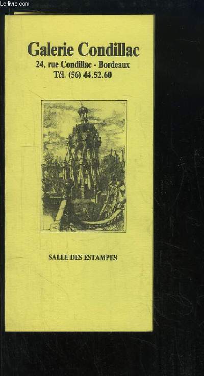 Brochure de la Salle des Estampes : La Lithographie - L'Eau-Forte - L'Aquatinte