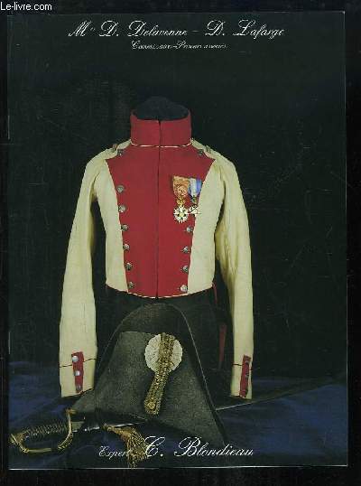 Catalogue de la Vente aux Enchres, du 3 juillet 1992  Drouot-Richelieu de Militaria et Souvenirs Historiques.