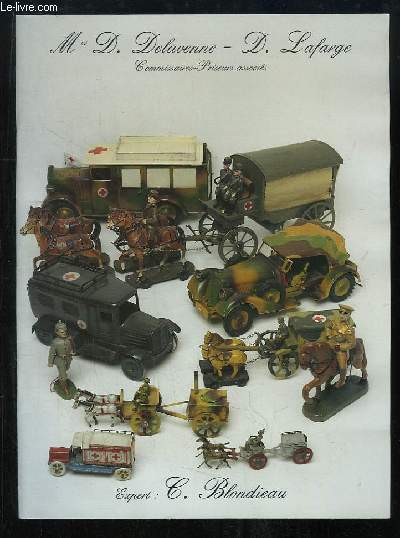 Catalogue de la Vente aux Enchres, du 22 dcembre 1994  Drouot-Richelieu, d'une importante Collection de Soldats de plomb et Figurines et Militaria.