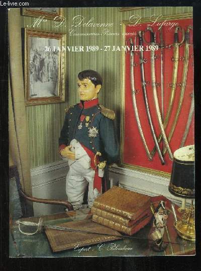 Catalogue de la Vente aux Enchères, du 26 janvier 1989 au 27 janvier 1979 / Collection de M. L à Drouot-Richelieu