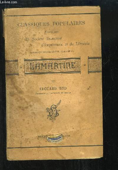 Lamartine. Classiques Populaires.