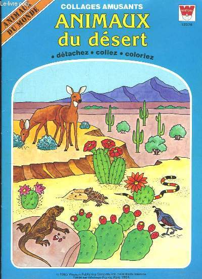 Animaux du dsert. Collages amusants.