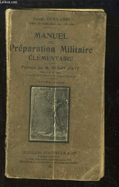 Manuel de Prparation Militaire lmentaire. Question - Manuel d'Education physique et de Prparation au Service Militaire.