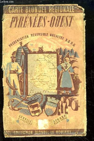 Carte Blondel Rgionale. Pyrnes-Ouest