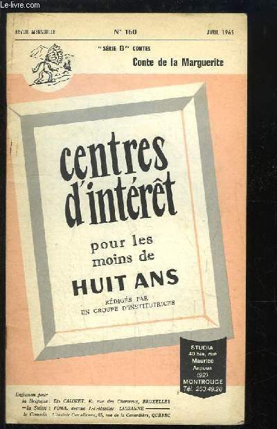 Centres d'Intrt pour les moins de huit ans. N160 - 