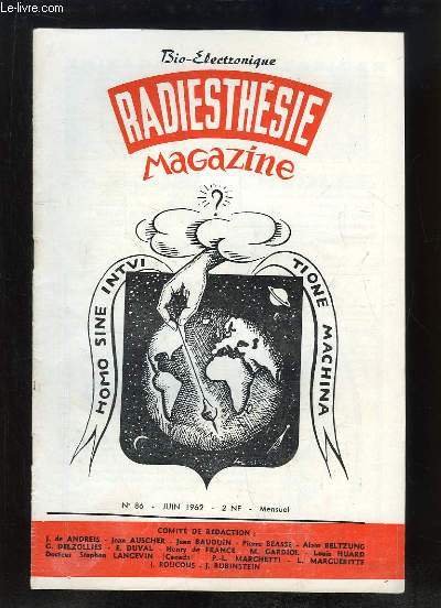 Radiesthsie - Psychic - Magazine N86 : La radiesthsie et la musique - La radar-cosmie et les animaux - Erreurs en radiesthsie - La double envole ...