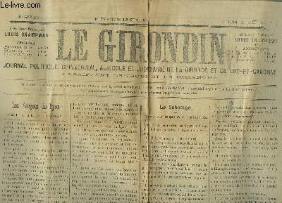 Le Girondin, du 25 mai 1905 - 37e anne : Les Sergots de Lyon - Russie et Japon ...