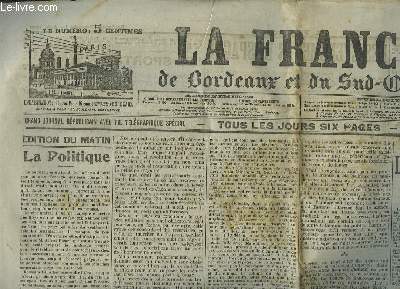 La France, de Bordeaux et du Sud-Ouest, du 1er aot 1909 : Le tsar en rade de Cherbourg, M. Fallires et Nicolas II
