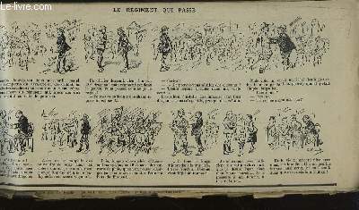 Recueil d'Historiettes d'Henriot, en bandes dessines : Le Rgiment qui passe.