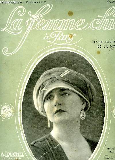 La Femme Chic  Paris N105, 6me anne - Octobre 1919 : Mademoiselle Diamant - Intrieurs modernes