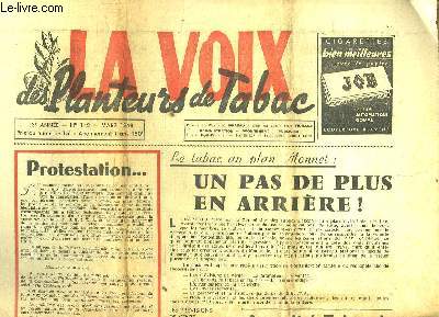 La Voix des Planteurs de Tabac, n142 - 13e anne : Le tabac au plan Monnet - La feuille de dcomte dfinitif de la rcolte - Comment fumer ...