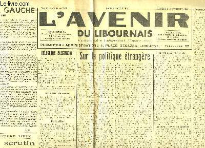 L'Avenir du Libournais, N6 - 1re anne : Sur la politique trangre