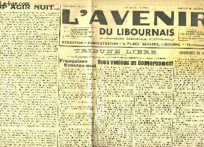 L'Avenir du Libournais, N69 - 3e anne : Trop agir nuit ... - La croisade pour la Baisse ...