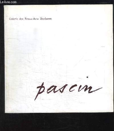 Pascin. Exposition du 15 dcembre 1969 au 8 fvrier 1970.