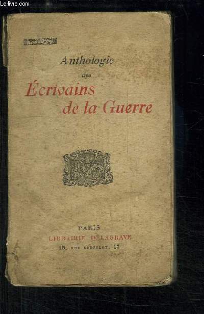 Anthologie des crivains de la guerre