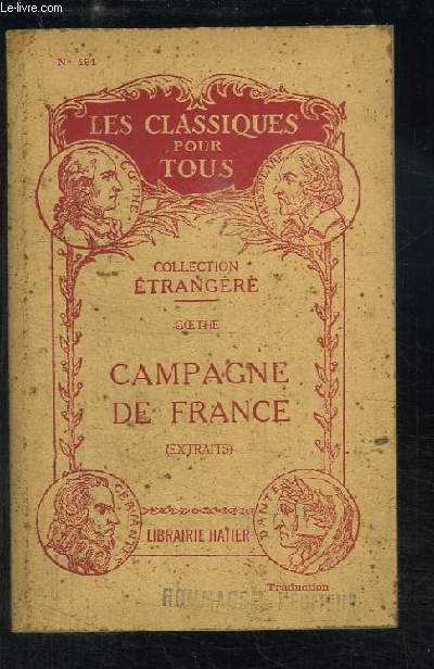 Campagne de France (extraits). Traduction.