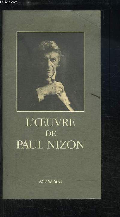 L'Oeuvre de Paul Nizon.