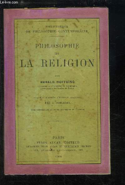 Philosophie de la Religion.