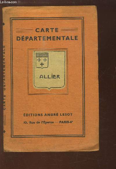 Carte Dpartementale. Allier