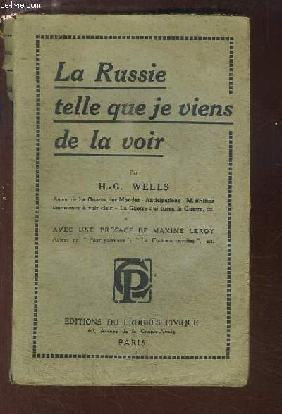 La Russie telle que je viens de la voir.