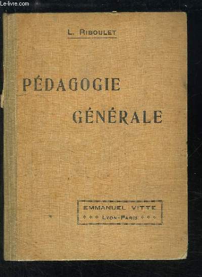 Manuel de Pdagogie Gnrale. Programmes de 1920
