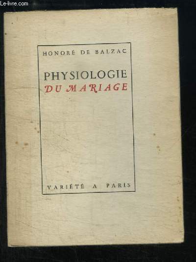 Physiologie du Mariage (Axiomes)