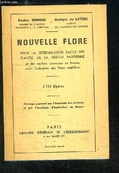 Nouvelle Flore, pour la dtermination facile des plantes de la Rgion Parisienne.