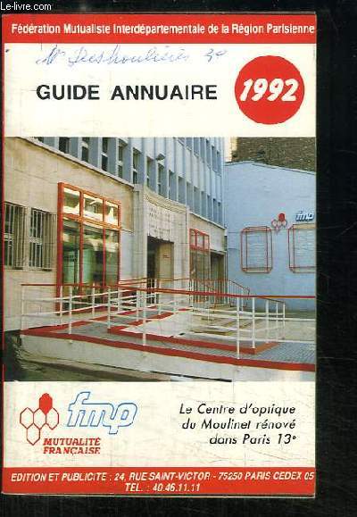 Guide Annuaire 1992
