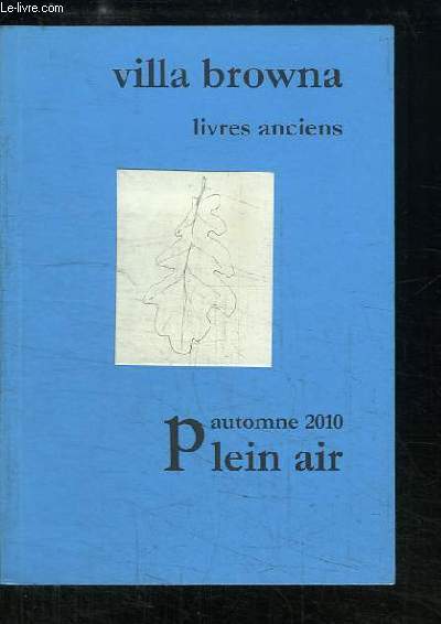 Catalogue Plein Air, Automne 2010