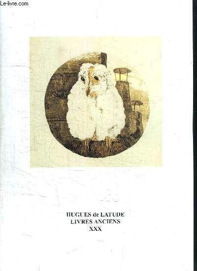 Catalogue NXXX, de Livres Anciens