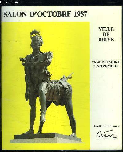 Salon d'Octobre 1987, Ville de Brive, du 26 septembre au 3 novembre.