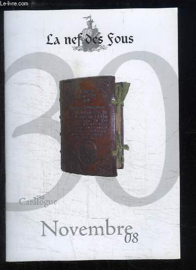 Catalogue n30, de Novembre 2008