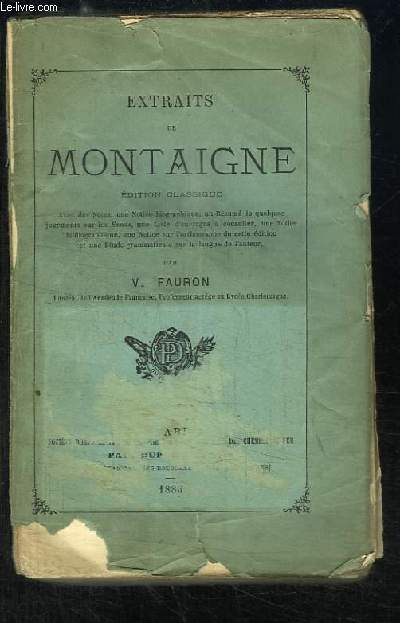 Extraits de Montaigne