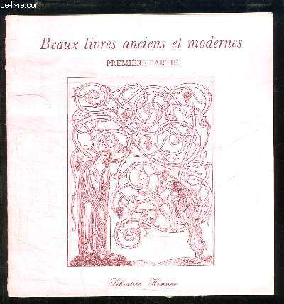 Catalogue n20, de Beaux Livres anciens et modernes. 1re partie